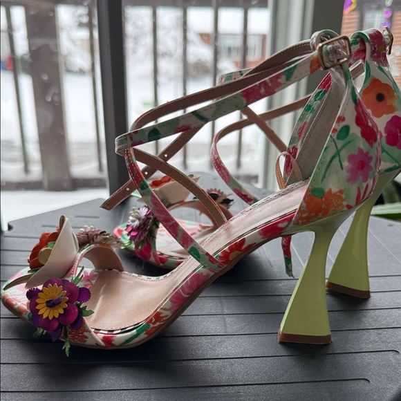 Betsy Johnson Floral Strappy Sandals - Picture 10 of 10